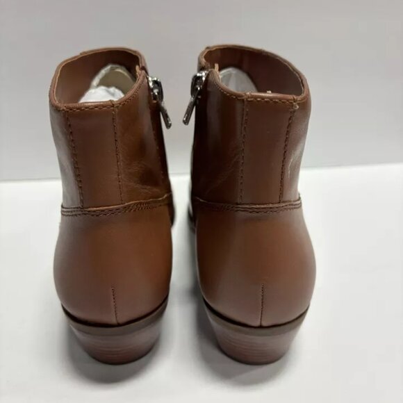 Coach Women’s Dannie, Saddle Brown Leather Ankle Boots, Size 9 M - Picture 4 of 7